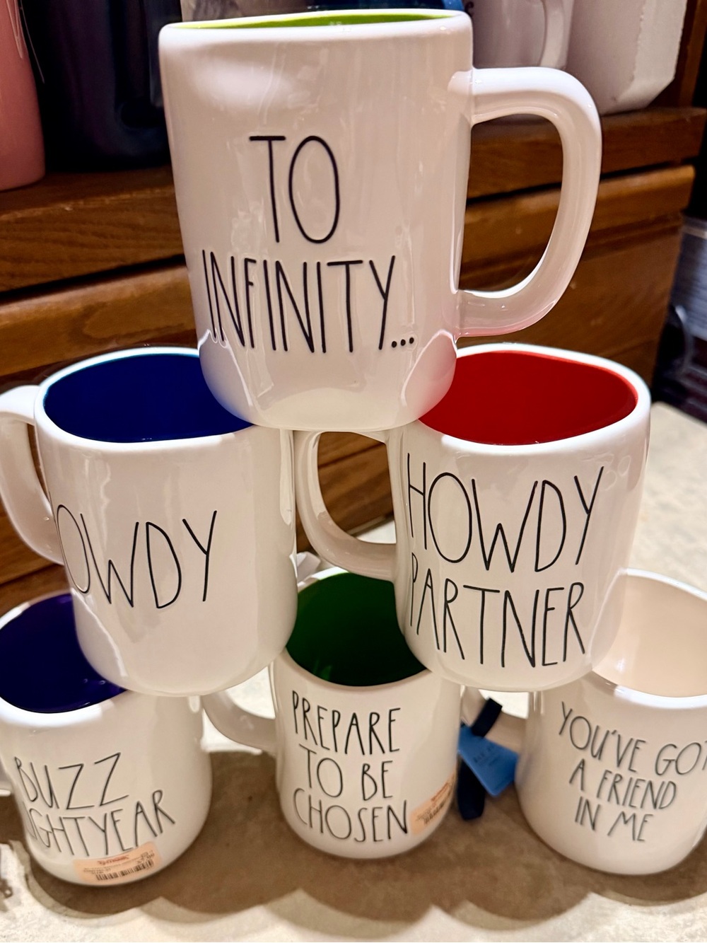 Rae Dunn Toy Story Mug Set of 6